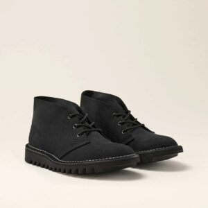 Ripple-Sole desert boots - ROLLERS. Black suede