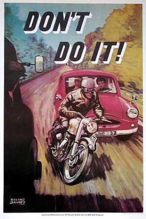 DON'T DO IT ! - Roland Davies. Poster.